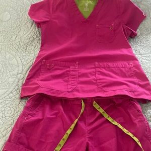 Pink scrubs
